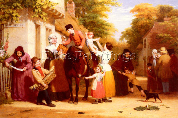 BRITISH WITHERINGTON WILLIAM FREDERICK THE VILLAGE POST OFFICE PAINTING HANDMADE