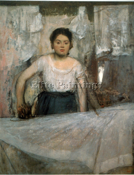 DEGAS WOMAN IRONING 2 ARTIST PAINTING REPRODUCTION HANDMADE OIL CANVAS REPRO ART