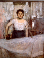 DEGAS WOMAN IRONING ARTIST PAINTING REPRODUCTION HANDMADE CANVAS REPRO WALL DECO