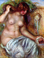 RENOIR WOMAN AT THE WELL ARTIST PAINTING REPRODUCTION HANDMADE CANVAS REPRO WALL