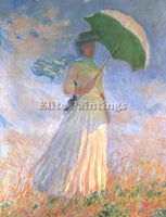 MONET WOMAN WITH PARASOL ARTIST PAINTING REPRODUCTION HANDMADE CANVAS REPRO WALL