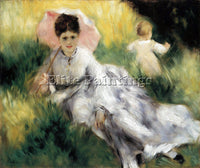 RENOIR WOMAN WITH PARASOL ARTIST PAINTING REPRODUCTION HANDMADE OIL CANVAS REPRO
