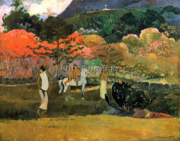 GAUGUIN WOMEN AND MOLD 2 ARTIST PAINTING REPRODUCTION HANDMADE CANVAS REPRO WALL