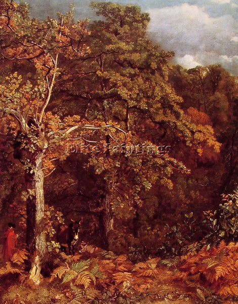 JOHN CONSTABLE WOODED LANDSCAPE ARTIST PAINTING REPRODUCTION HANDMADE OIL CANVAS