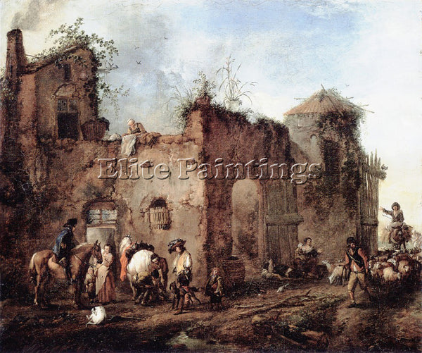 WOUWERMAN 56FARRIER ARTIST PAINTING REPRODUCTION HANDMADE CANVAS REPRO WALL DECO
