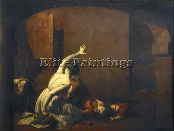 JOSEPH WRIGHT OF DERBY ROMEO AND JULIET ARTIST PAINTING REPRODUCTION HANDMADE