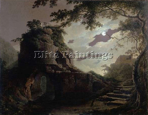 JOSEPH WRIGHT OF DERBY VIRGIL S TOMB ARTIST PAINTING REPRODUCTION HANDMADE OIL