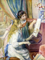 RENOIR YOUNG GIRLS AT THE PIANO 3  ARTIST PAINTING REPRODUCTION HANDMADE OIL ART