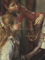 RENOIR YOUNG GIRLS AT THE PIANO DETAIL  ARTIST PAINTING REPRODUCTION HANDMADE