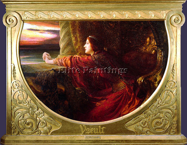 FRANK DICKSEE YSEULT ARTIST PAINTING REPRODUCTION HANDMADE OIL CANVAS REPRO WALL