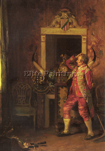 ZAMACOIS Y ZABALA A MOMENTARY DIVERSION ARTIST PAINTING REPRODUCTION HANDMADE