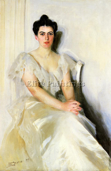 ANDERS ZORN FRANCES CLEVELAND ARTIST PAINTING REPRODUCTION HANDMADE CANVAS REPRO