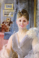ANDERS ZORN PORTRAIT OF EDITH PALGRAVE EDWARD IN HER LONDON RESIDENCE ARTIST OIL