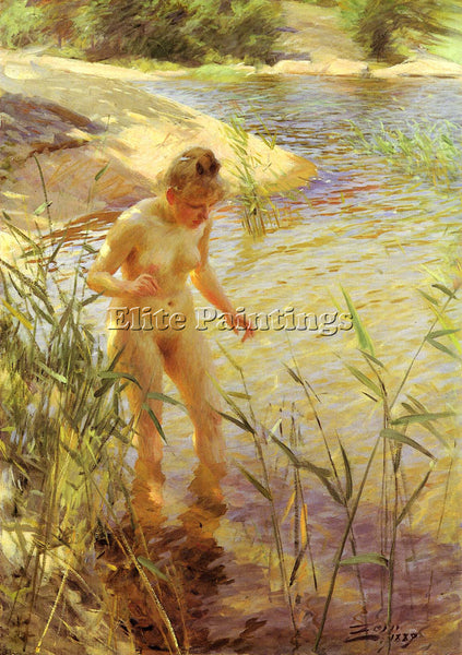 ANDERS ZORN REFLEXER ARTIST PAINTING REPRODUCTION HANDMADE OIL CANVAS REPRO WALL