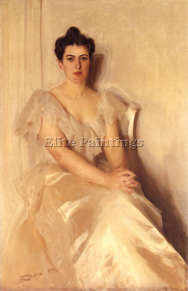 ANDERS ZORN MRS FRANCES CLEVELAND ARTIST PAINTING REPRODUCTION HANDMADE OIL DECO