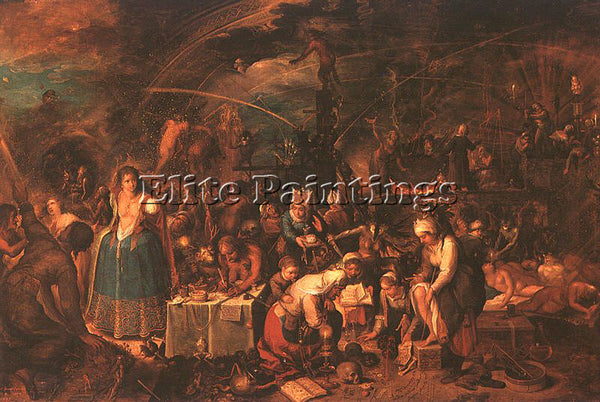 FLEMISH ANCKEN FRANS II FLEMISH 1581 1642 2 ARTIST PAINTING HANDMADE OIL CANVAS