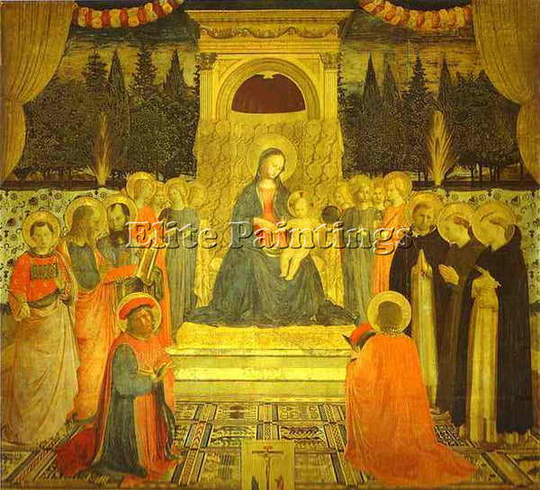 BEATO ANGELICO ANG8 ARTIST PAINTING REPRODUCTION HANDMADE CANVAS REPRO WALL DECO
