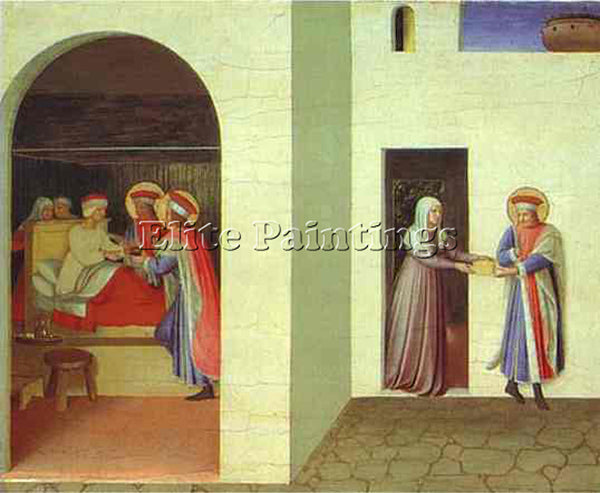 BEATO ANGELICO ANG9 ARTIST PAINTING REPRODUCTION HANDMADE CANVAS REPRO WALL DECO