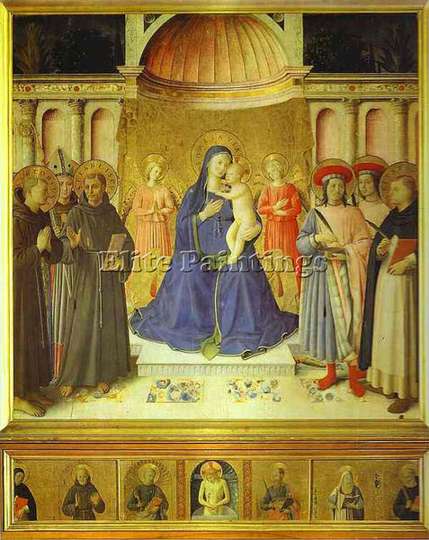 BEATO ANGELICO ANG14 ARTIST PAINTING REPRODUCTION HANDMADE OIL CANVAS REPRO WALL
