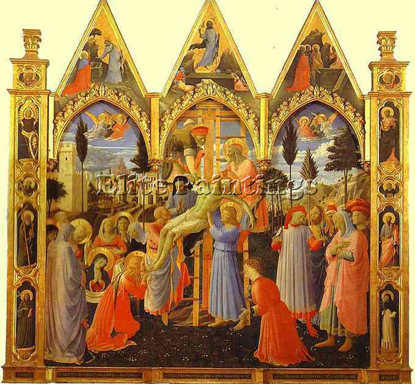 BEATO ANGELICO ANG23 ARTIST PAINTING REPRODUCTION HANDMADE OIL CANVAS REPRO WALL