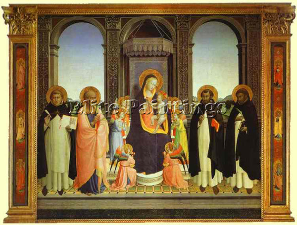 BEATO ANGELICO ANG32 ARTIST PAINTING REPRODUCTION HANDMADE OIL CANVAS REPRO WALL