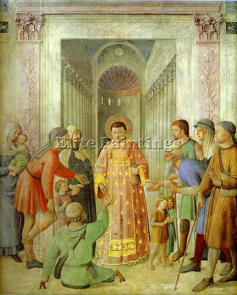 BEATO ANGELICO ANG48 ARTIST PAINTING REPRODUCTION HANDMADE OIL CANVAS REPRO WALL