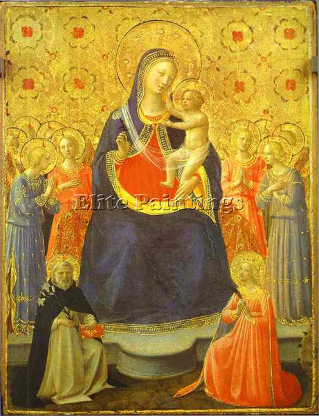 BEATO ANGELICO ANG49 ARTIST PAINTING REPRODUCTION HANDMADE OIL CANVAS REPRO WALL