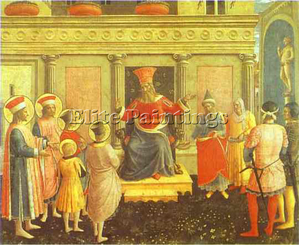 BEATO ANGELICO ANG52 ARTIST PAINTING REPRODUCTION HANDMADE OIL CANVAS REPRO WALL