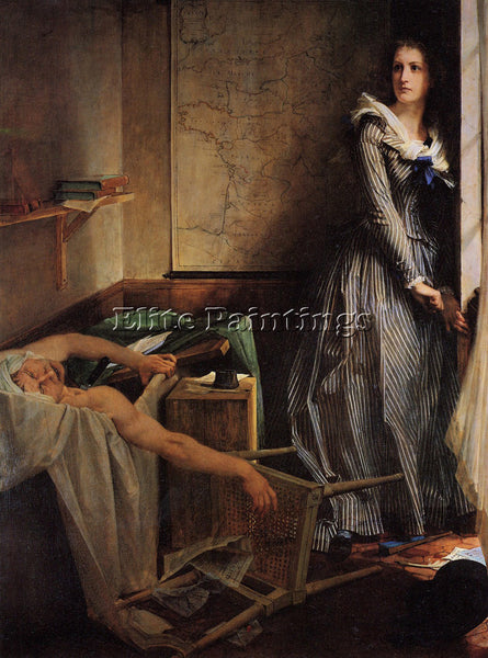 PAUL BAUDRY CHARLOTTE CORDAY ARTIST PAINTING REPRODUCTION HANDMADE CANVAS REPRO
