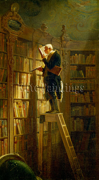 FAMOUS PAINTINGS BUECHERWURM ARTIST PAINTING REPRODUCTION HANDMADE CANVAS REPRO