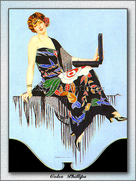COLES PHILLIPS CP3 ARTIST PAINTING REPRODUCTION HANDMADE CANVAS REPRO WALL DECO