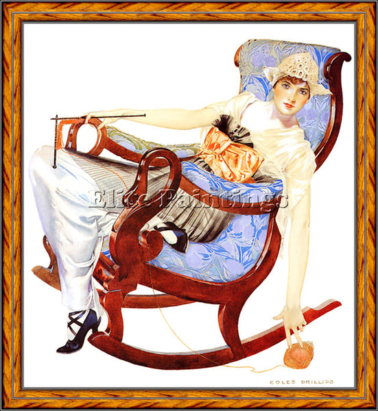COLES PHILLIPS CP7 ARTIST PAINTING REPRODUCTION HANDMADE CANVAS REPRO WALL DECO