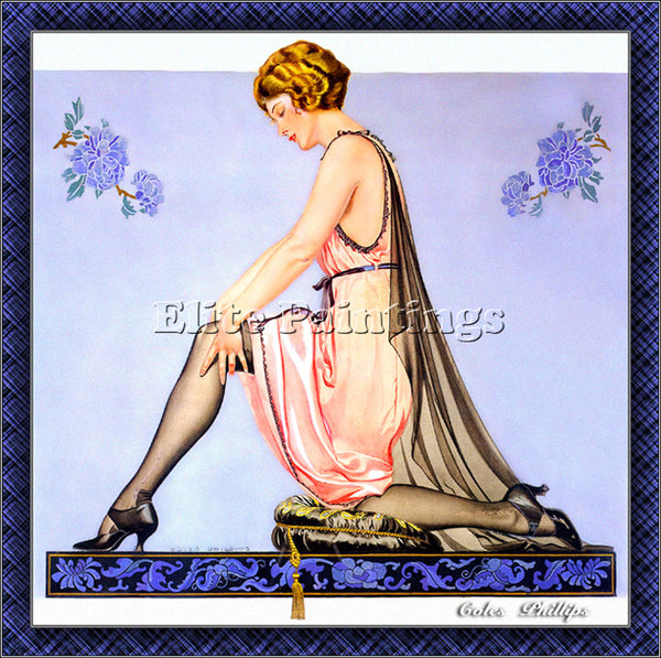 COLES PHILLIPS CP8 ARTIST PAINTING REPRODUCTION HANDMADE CANVAS REPRO WALL DECO