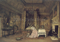 BRITISH CALTHROP CLAUDE ANDREW DISCARDED LOVE LETTERS ARTIST PAINTING HANDMADE
