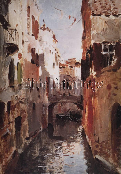ARTIST FROM RUSSIAN SELECT CANAL IN VENICE 1890 ARTIST PAINTING REPRODUCTION OIL