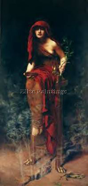 JOHN COLLIER DELPHI ARTIST PAINTING REPRODUCTION HANDMADE CANVAS REPRO WALL DECO