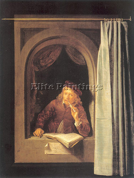 GERRIT DOU DOU18 ARTIST PAINTING REPRODUCTION HANDMADE OIL CANVAS REPRO WALL ART