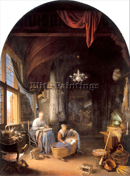 GERRIT DOU DOU2 ARTIST PAINTING REPRODUCTION HANDMADE CANVAS REPRO WALL  DECO