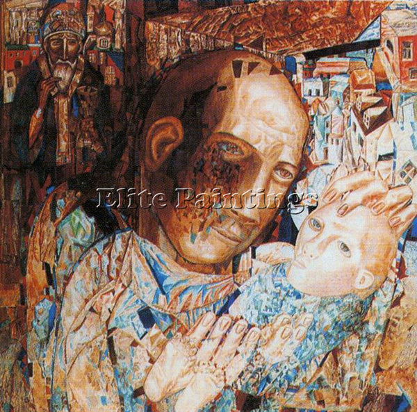PAVEL FILONOV FILO19 ARTIST PAINTING REPRODUCTION HANDMADE OIL CANVAS REPRO WALL
