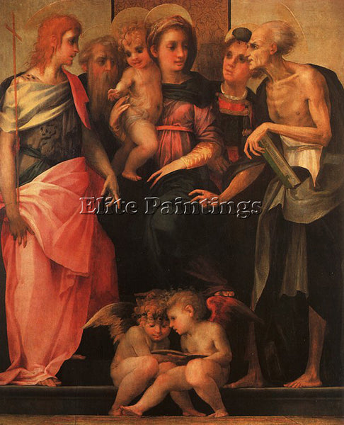 ROSSO FIORENTINO FIORE6 ARTIST PAINTING REPRODUCTION HANDMADE CANVAS REPRO WALL