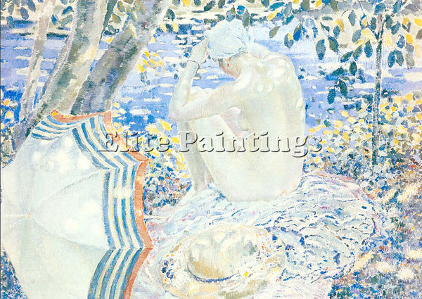 FRIESEKE FREDERICK CARL FRED17 ARTIST PAINTING REPRODUCTION HANDMADE OIL CANVAS
