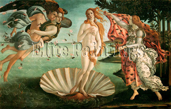 FAMOUS PAINTINGS BIRTH OF THE VENUS ARTIST PAINTING REPRODUCTION HANDMADE OIL