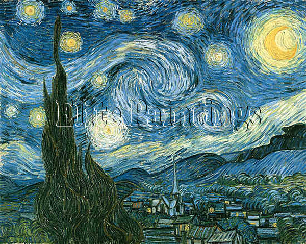 FAMOUS PAINTINGS GOGH STARRY NIGHT 116 ARTIST PAINTING REPRODUCTION HANDMADE OIL