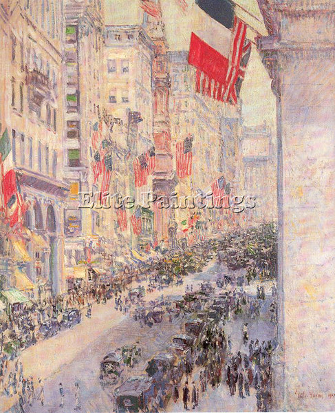 CHILDE HASSAM HASS44 ARTIST PAINTING REPRODUCTION HANDMADE OIL CANVAS REPRO WALL