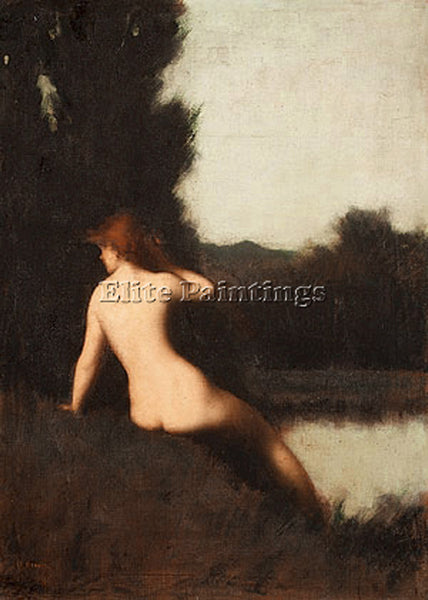 JEAN-JACQUES HENNER  A BATHER ARTIST PAINTING REPRODUCTION HANDMADE CANVAS REPRO