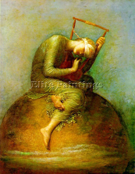 WATTS GEORGE FREDERICK HOPE ARTIST PAINTING REPRODUCTION HANDMADE OIL CANVAS ART