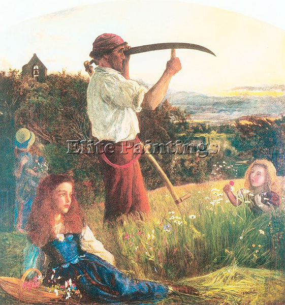 HUGHES ARTHUR ARTH12 ARTIST PAINTING REPRODUCTION HANDMADE OIL CANVAS REPRO WALL