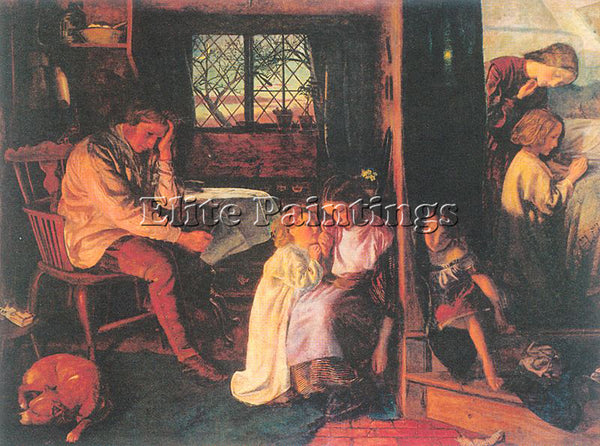 HUGHES ARTHUR ARTH13 ARTIST PAINTING REPRODUCTION HANDMADE OIL CANVAS REPRO WALL