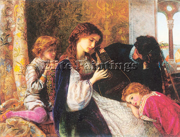 HUGHES ARTHUR ARTH14 ARTIST PAINTING REPRODUCTION HANDMADE OIL CANVAS REPRO WALL