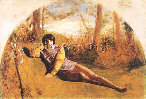 HUGHES ARTHUR ARTH21 ARTIST PAINTING REPRODUCTION HANDMADE OIL CANVAS REPRO WALL